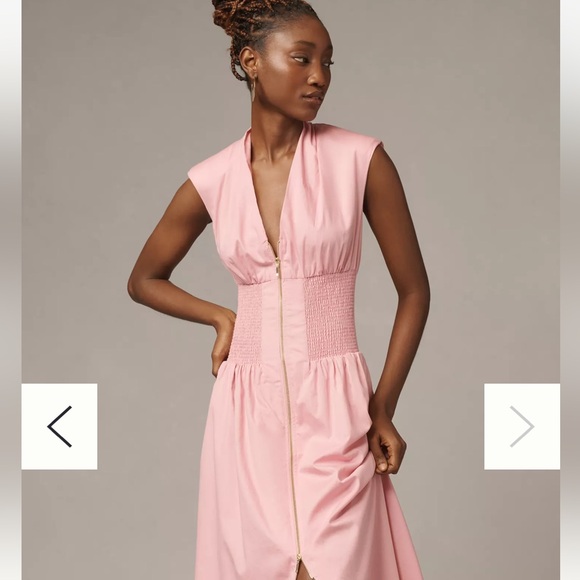 ANTHROPOLOGIE Dresses & Skirts - Anthropologie THE TOMMIE Midi Dress with Cap Sleeves